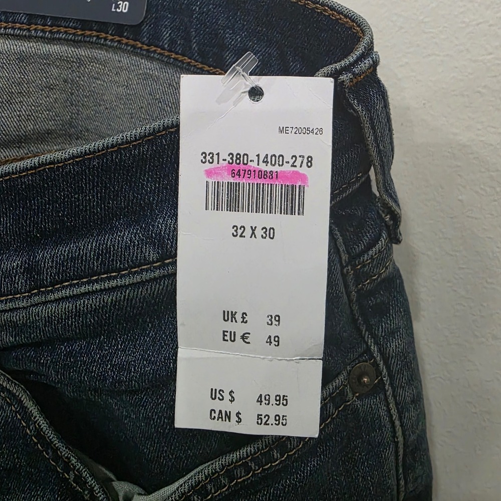 Hollister EpicFlex BootcutJeans Mens 32x30 Dark Wash Blue Denim 331-380-1400-278 - Picture 5 of 9